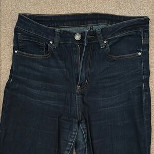 Grace & Lace Blue Skinny Jeans with Modern Fading